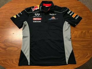 Mens Pepe Jeans Red Bull Formula One Racing F1 Pit Crew Shirt Size Large