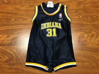 Vintage Lightly Worn Toddles Reebok Indiana Pacers Reggie Miller Jersey Size 12m