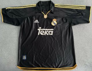 Real Madrid Adidas 1999/2000 Away Jersey Shirt Mens Large