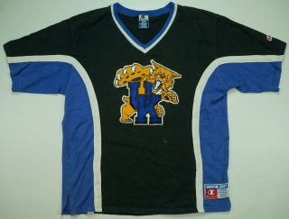 Rare Vintage Champion University Of Kentucky Wildcats Shooting Shirt 80s 90s L