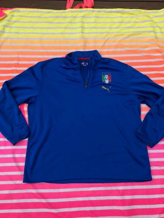 Rare Italy Puma Training Track Jacket Jersey Vintage Xl Juventus Ac Milan