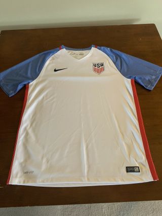 2016 Men’s Nike Dri - Fit Usa Soccer Jersey Size Large
