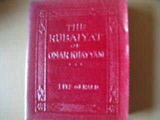The Rubaiyat Of Omar Khayyam By Edward Fitzgerald Miniature Leather Bound Book