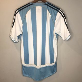 Adidas Argentina Afa Home Soccer Jersey Medium Euc Short Sleeve Men’s