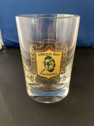 Rare Vintage Green Bay Packers 1960’s Cocktail Glass