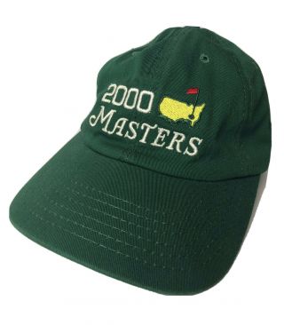 Vintage 2000 Masters Golf Tournament Hat Cap Green American Needle Adjustable