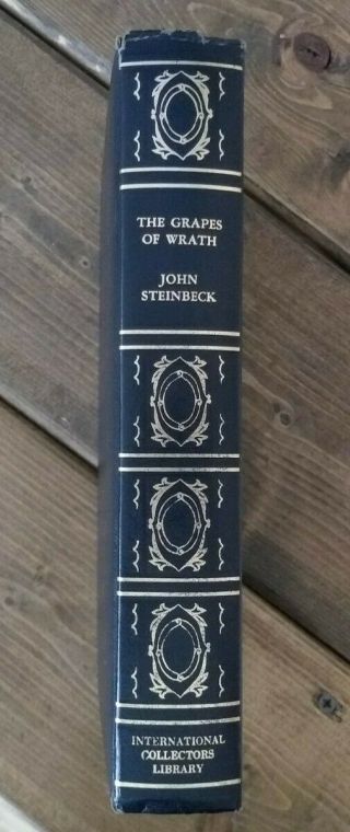 Vintage The grapes Of Wrath Leather Hardback Book,  John Steinbeck,  History,  USA 3