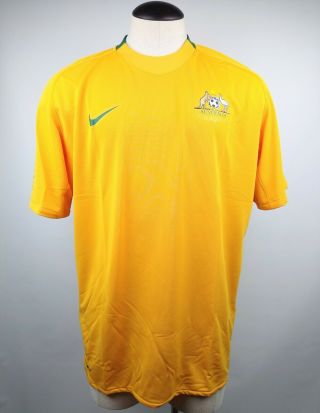Australia Soccer Jersey Xxl 2008 2009 Home Shirt 257501 - 702 Nike Fit Dry