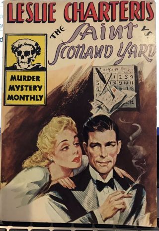 The Saint Vs.  Scotland Yard By Leslie Charteris Murder Mystery Monthly 32