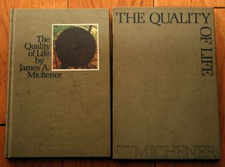 The Quality Of Life By James A.  Michener 1970 Collectible Hardcover W/ Slipcase