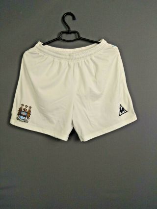 Manchester City Shorts Size S Mens White Football Soccer Le Coq Sportif Ig93