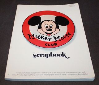 Vtg 1975 Book Mickey Mouse Club Scrapbook Disney