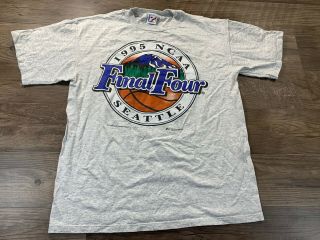 Vtg 1995 Ncaa Basketball Final Four March Madness Tournament Seattle T Shirt Lg