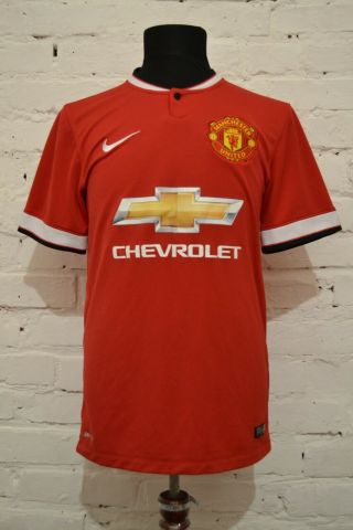 Manchester United Home Football Shirt 2014/2015 Soccer Jersey Nike Mens S