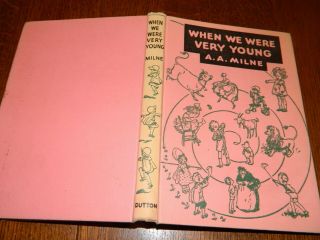 When We Were Very Young by A.  A.  Milne vintage 1950 E.  P.  Dutton hardcover 2