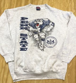 Penn State Nittany Lions Football Vintage Ncaa Mascot Sweatshirt