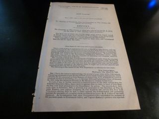 Government Report 1888 John Ramsey Co H 121st Ny Volunteer Infantry Civil War