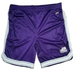 Vtg 90s Pro Player Tcu Horned Frogs Ncaa Basketball Team Shorts - Size Medium