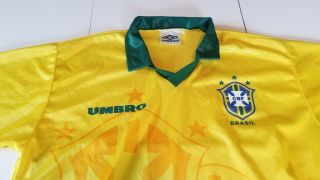 Vintage Men’s Umbro Brazil Soccer Jersey Size Large 2