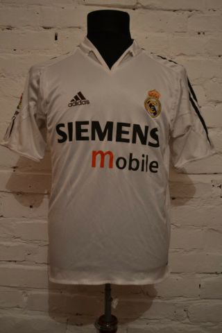 Vintage Real Madrid 2004/2005 Home Football Shirt Soccer Jersey Camiseta Mens S