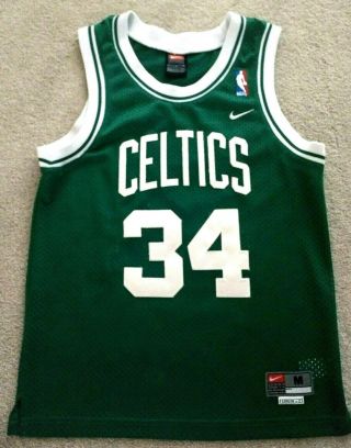 Boston Celtics Youth M Paul Pierce 34 Nike Stitched Jersey Length,  2