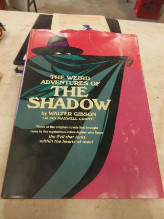 The Weird Adventures Of The Shadow Walter Gibson 1966 Hardcover/dj