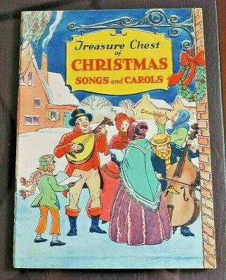 Vintage 1936 Treasure Chest Of Christmas Songs And Carols