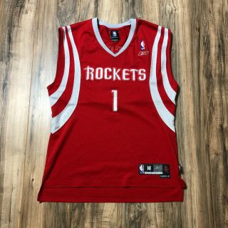 Vintage Reebok Houston Rockets Tracy Mcgrady Basketball Jersey Nba Mens Sz M