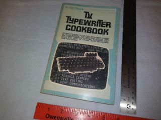 Vintage First Edition Radio Shack Tv Typewriter Cookbook 1976