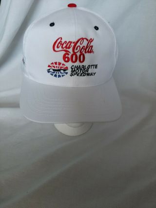 Vintage Charlotte Motor Speedway Coca - Cola 600 1980s Era Snapback Hat