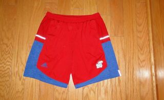 Adidas Kansas Jayhawks Basketball Shorts Size Xl Red Ku Men 