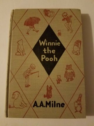 Vintage 1954 Winnie The Pooh Book By A.  A.  Milne