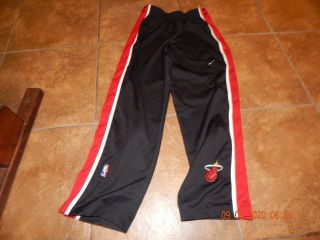 " Vintage " Miami Heat Nike Breakaway Pants (men L) Inseam 34 "