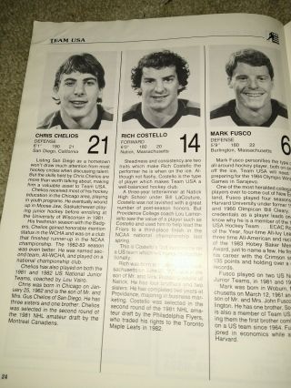 1984 IHL All - Star Game Program USA Hockey Kalamazoo 2