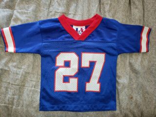 Vintage York Giants Rodney Hampton 27 Jersey Toddler Medium Nfl Ny