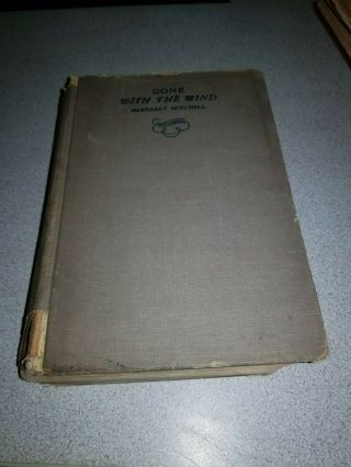 Vintage Gone With The Wind 1936 Margaret Mitchell Hard - Cover Book Macmillan Co.