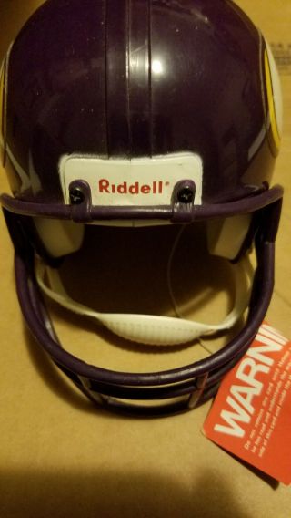 Ridell Minnesota Vikings Micro Mini Helmet Size 2 7/8 With Tags No Box