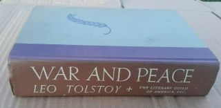 War And Peace Leo Tolstoy The Literary Guild Of America Hardcover 1949 Vintage