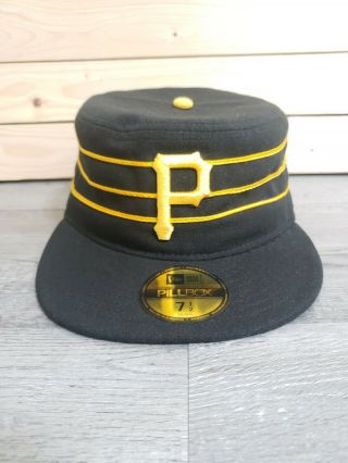 Pillbox Era Pittsburgh Pirates Baseball Cap Hat - 7 1/2 - Mlb