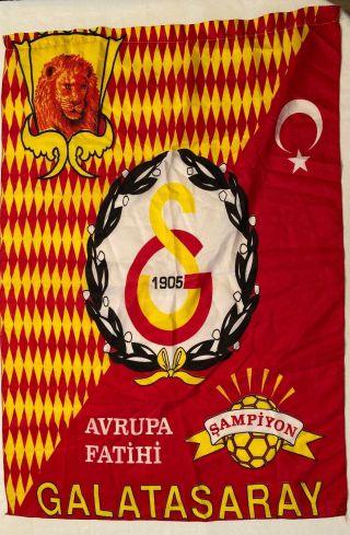 Galatasaray Istanbul Flag Şampiyon 1999 Purchased In Turkey