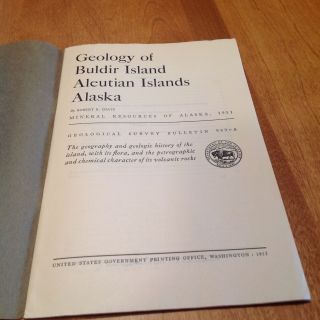 1951 Geology of Buldir Island,  Aleutian Islands,  Alaska Mineral Resources 3