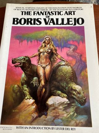 The Fantastic Art Of Boris Vallejo 1978 Paperback