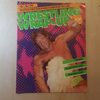 Wcw Wrestling Wrap Up - April 1990 - Vol 2/no.  4 - Lex Luger/ric Flair Cover