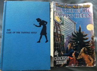 Nancy Drew Tapping Heels Vintage Solid Blue Bsep Hc / Ws Dj