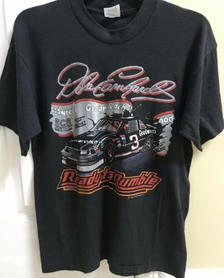 Vintage 1989 Dale Earnhardt 3 T Shirt - Size Large