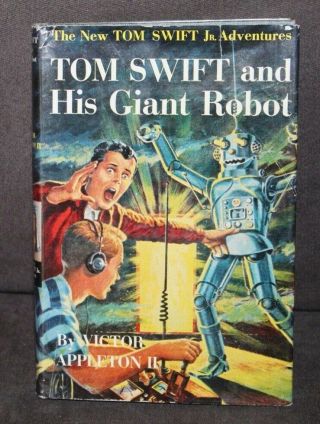 Vintage Tom Swift Jr.  Book And His Giant Robot Dust Jacket
