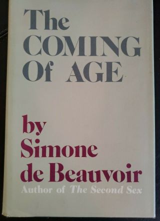 The Coming Of Age By Simone De Beauvoir - 1972 Hc/dj W/ Press Release