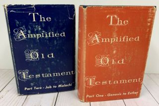 The Amplified Old Testament Bible Part I & Ii Hbdj Zondervan