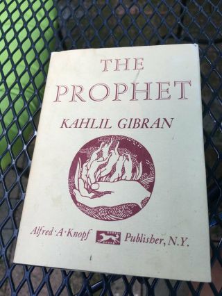 The Prophet Kahil Gibran Alfred Knopf 1979 Pocket Edition Dust Jacket