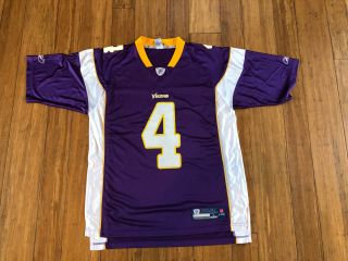 Brett Favre 4 - Minnesota Vikings (nfl) Purple Jersey - Size Large